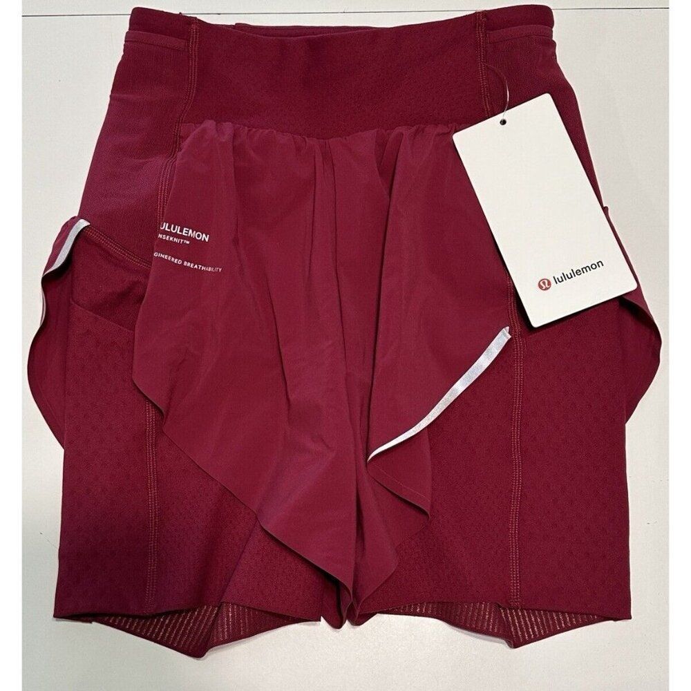 NWT Lululemon Senseknit Composite HR Running Shorts Woman’s Size 2 6” High Rise